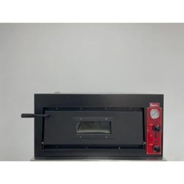 BANKS HORNO PIZZA 1 PUERTAS Refractario NEGRO - Imagen 1