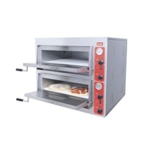 BANKS HORNO PIZZA 2 PUERTAS Refractario NEGRO - Imagen 1