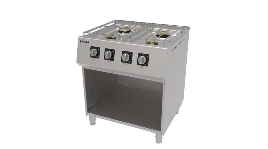 Cocina Profesional Mediana con 4 Quemadores. Serie 750 - Imagen 1