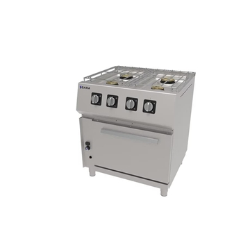 Cocina Profesional Mediana con 4 Quemadores y Horno. Serie 750 - Imagen 1