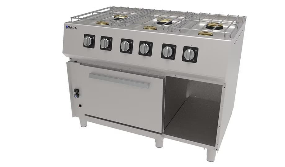 Cocina Profesional Mediana con 6 Quemadores y Horno. Serie 750 - Imagen 1