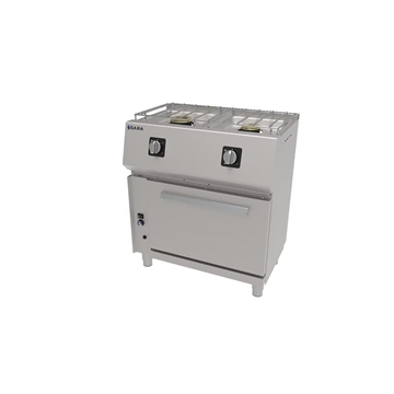 Cocina Profesional Pequeña con 2 Quemadores y Horno. Serie 550 - Imagen 1