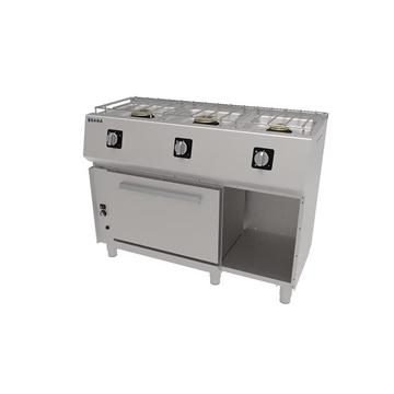 Cocina Profesional Pequeña con 3 Quemadores y Horno. Serie 550 - Imagen 1