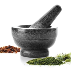 MORTERO CON MANO DE GRANITO - Imagen 1