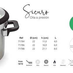 OLLA A PRESIÓN SICURO - Imagen 2