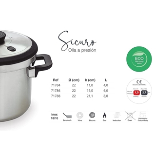 OLLA A PRESIÓN SICURO - Imagen 2